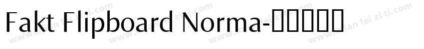 Fakt Flipboard Norma字体转换